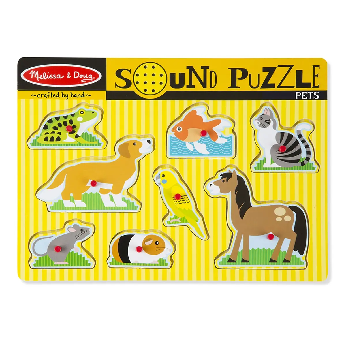 Melissa & Doug Pets Wooden Sound Puzzle - 8 Pieces 1