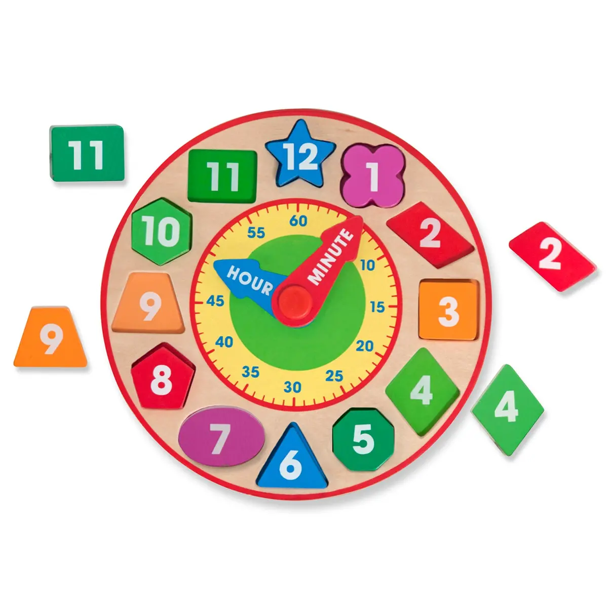 Melissa & Doug Shape Sorting Clock - Interactive Educational Toy 1