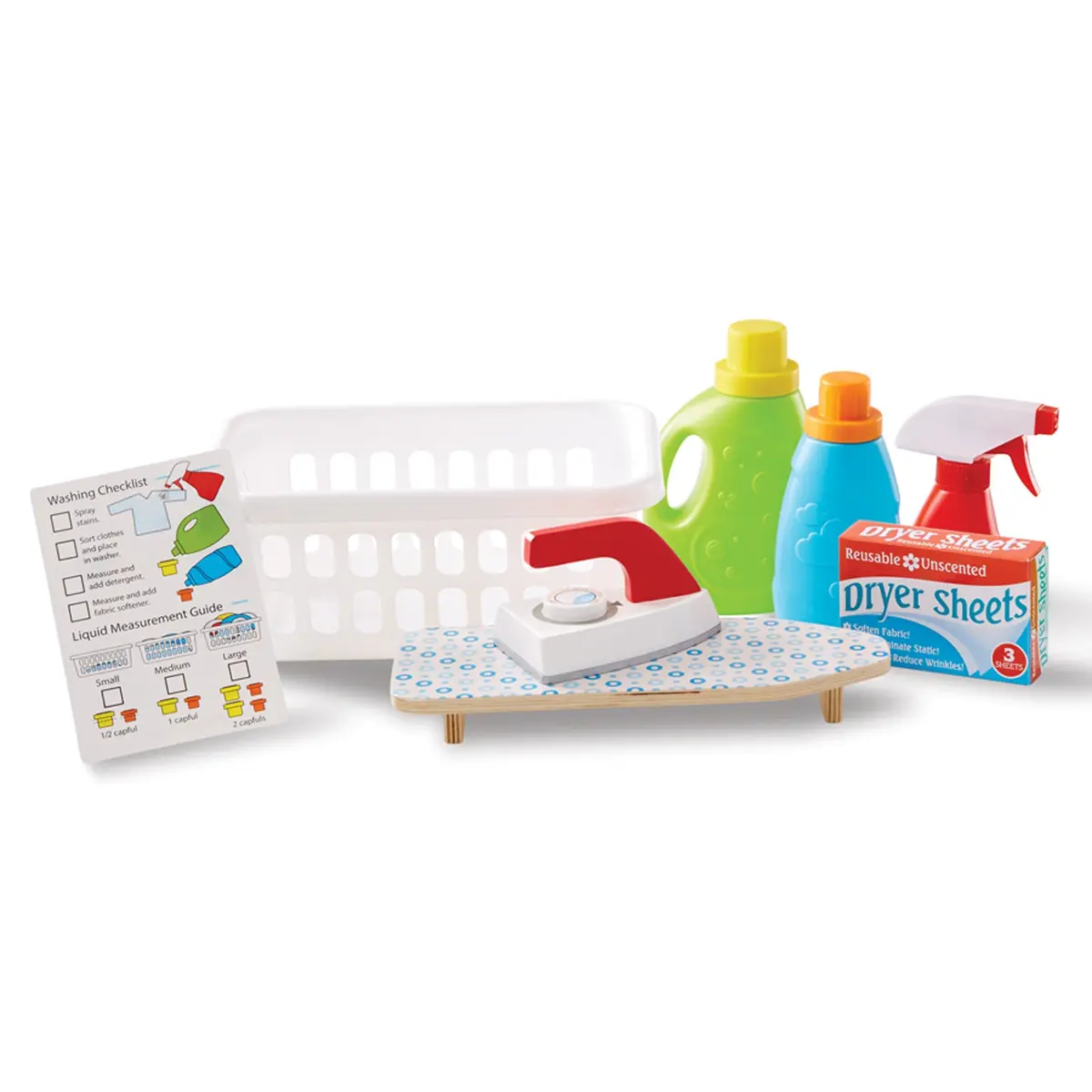 Melissa & Doug 11-Piece Laundry Basket Play Set 1