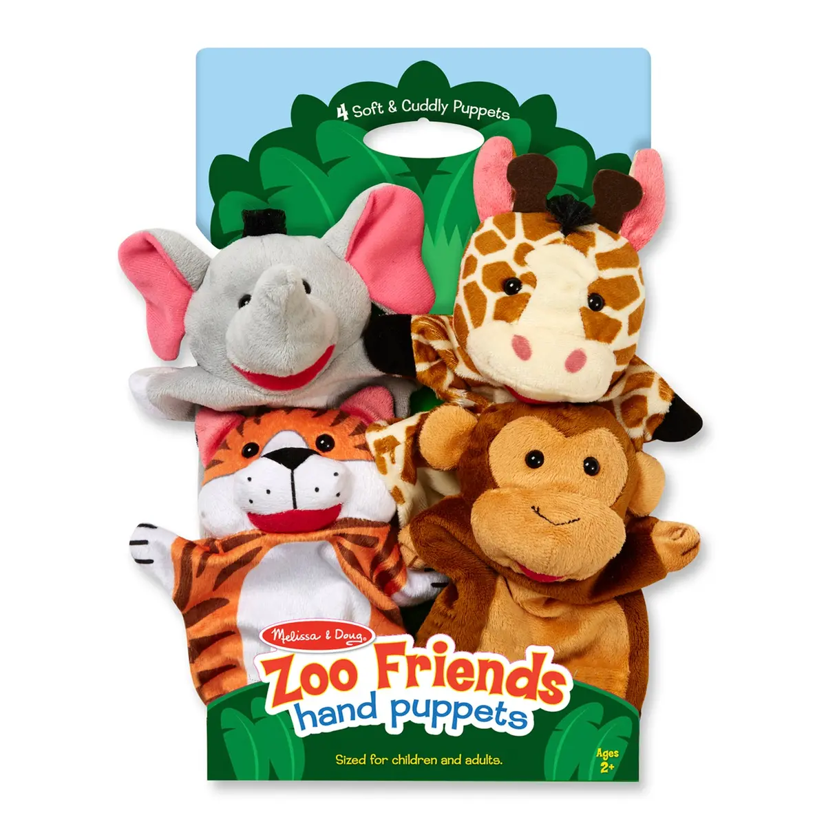 Melissa & Doug Zoo Friends Hand Puppet Set - 4-Piece 1