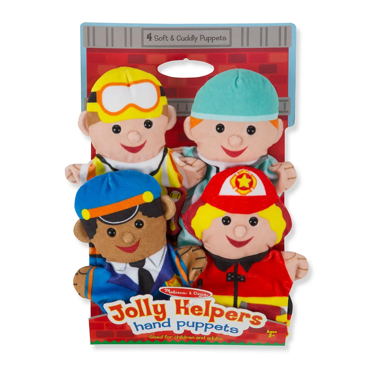 Melissa & Doug Jolly Helpers Plush Puppet Set - 4 Piece 1