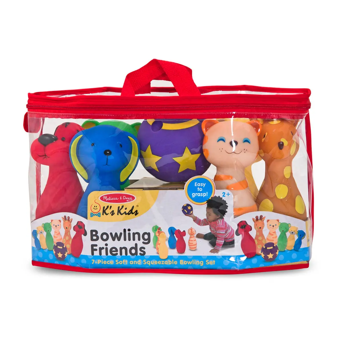 Melissa & Doug Bowling Friends - Colorful Animal Preschool Playset 1