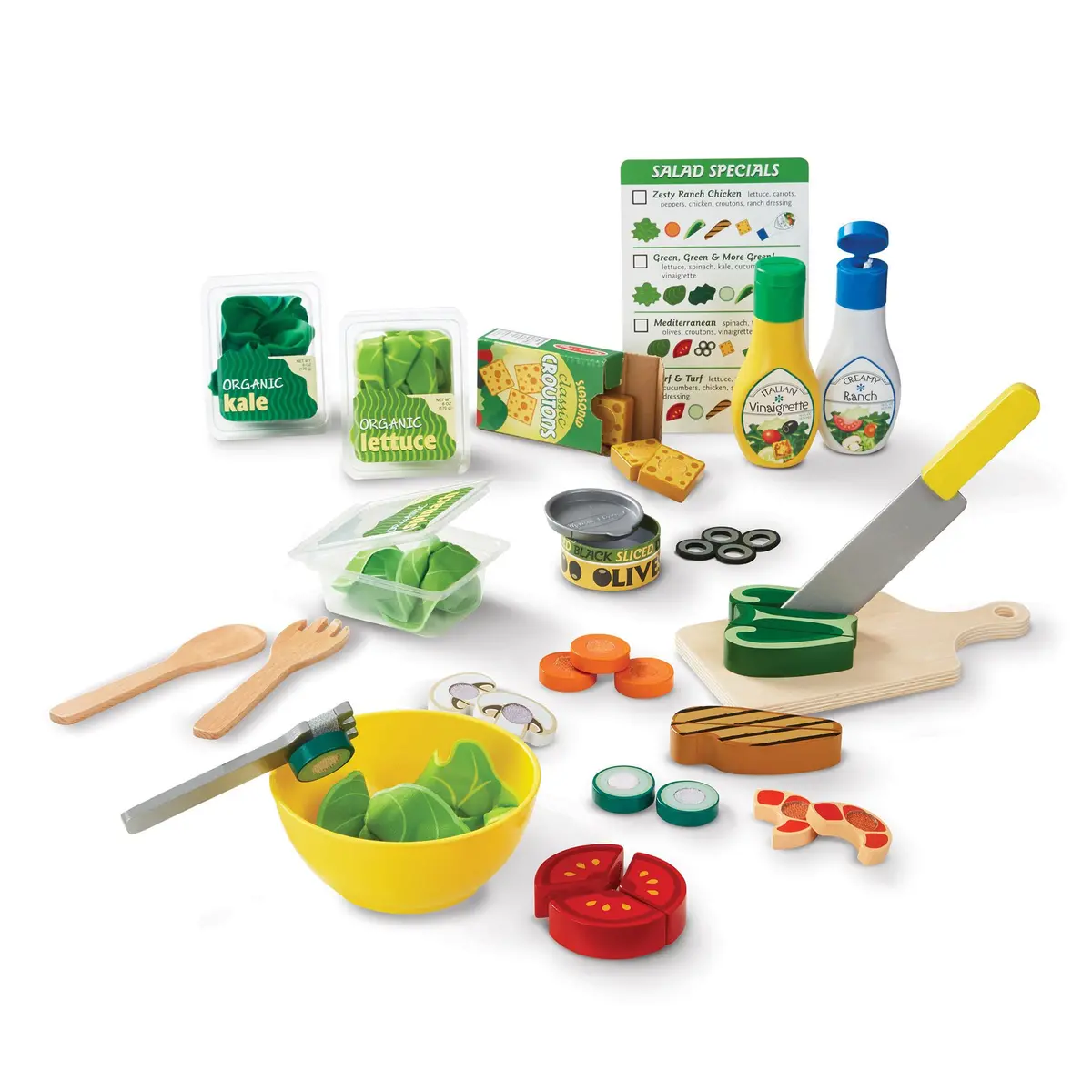 Melissa & Doug 52-Piece Slice & Toss Salad Playset 1