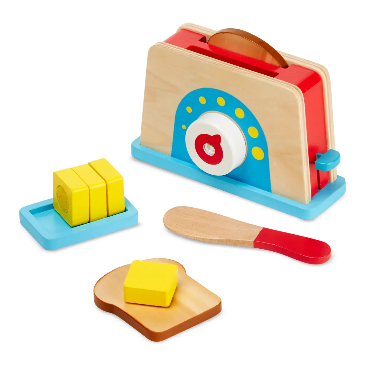 Melissa & Doug Bread & Butter Toast Set - Wooden Playset 1