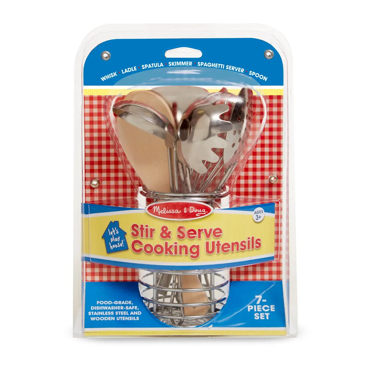 Melissa & Doug 7-Piece Stir & Serve Cooking Utensil Playset 1