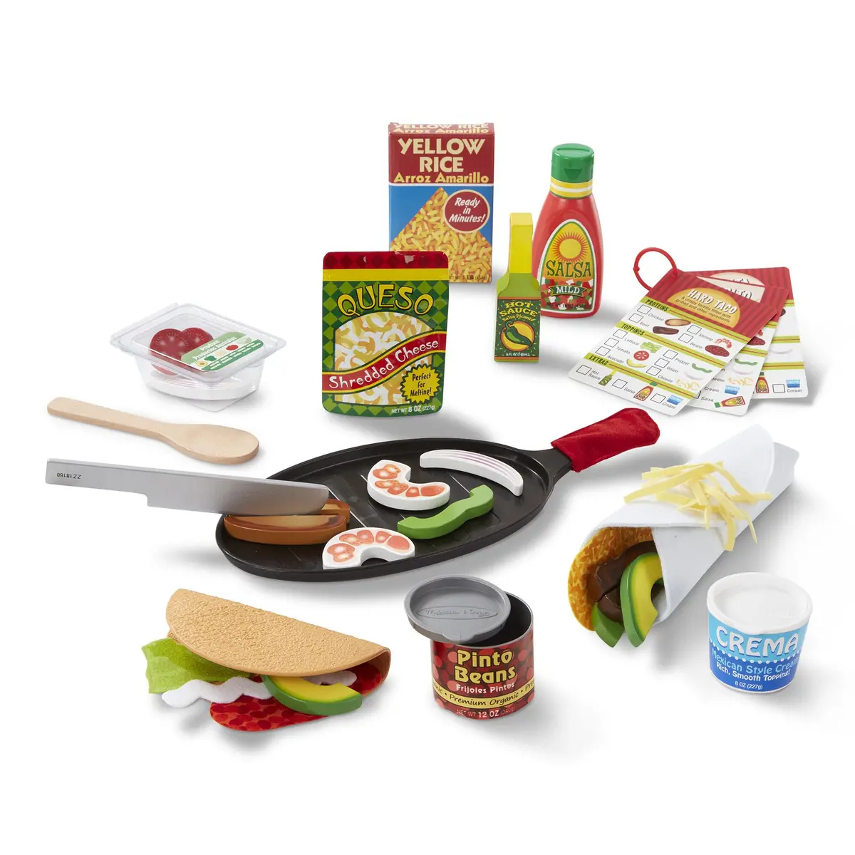 Melissa & Doug Fill & Fold Taco & Tortilla Set 1