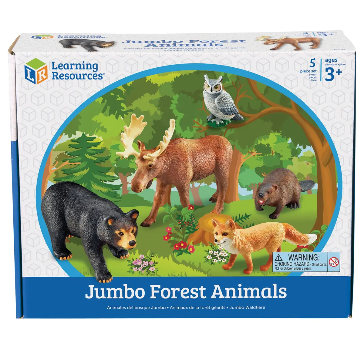 Learning Resources Jumbo Forest Animals Playset - Set Of 5 1