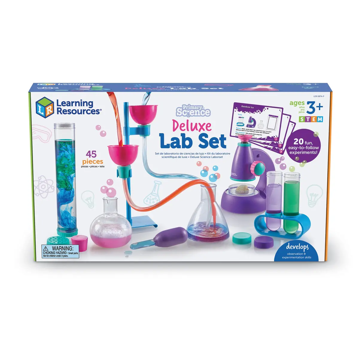 Learning Resources Primary Science Deluxe Lab Set - Colorful Exploration Kit 1