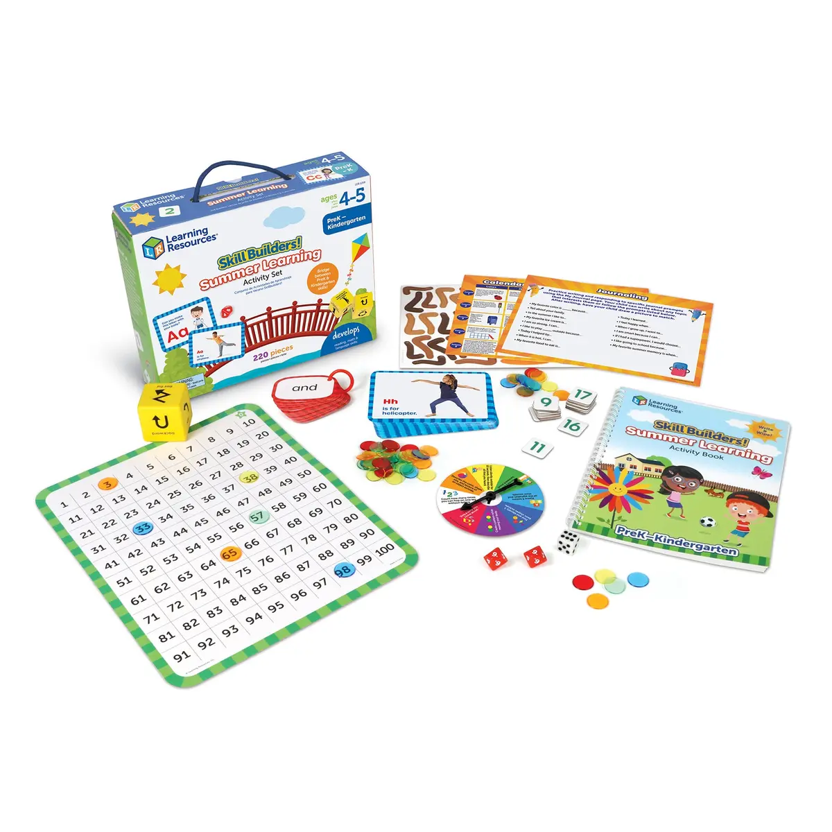 Learning Resources Skill Builders - Summer Activity Set - Prek To K 1