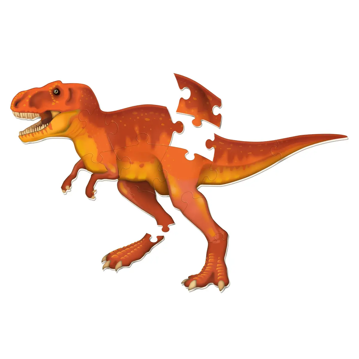 Learning Resources Jumbo T-Rex Dual-Sided Foam Floor Puzzle - 13 Pc 1