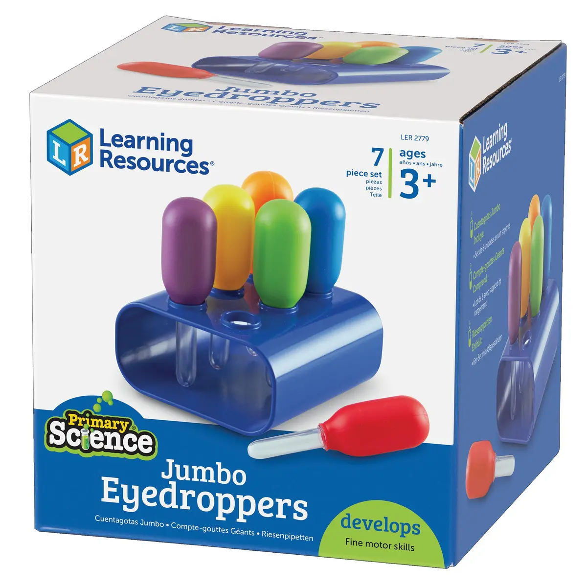 Learning Resources Primary Science Jumbo Eyedroppers Set With Stand 1