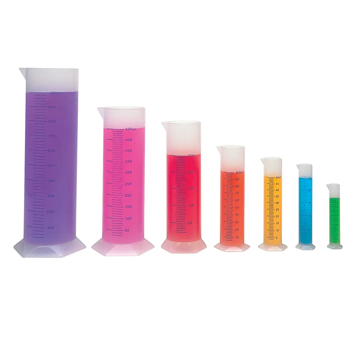 Learning Resources Precision Graduated Cylinders Set - 7 Piece Science Kit 1
