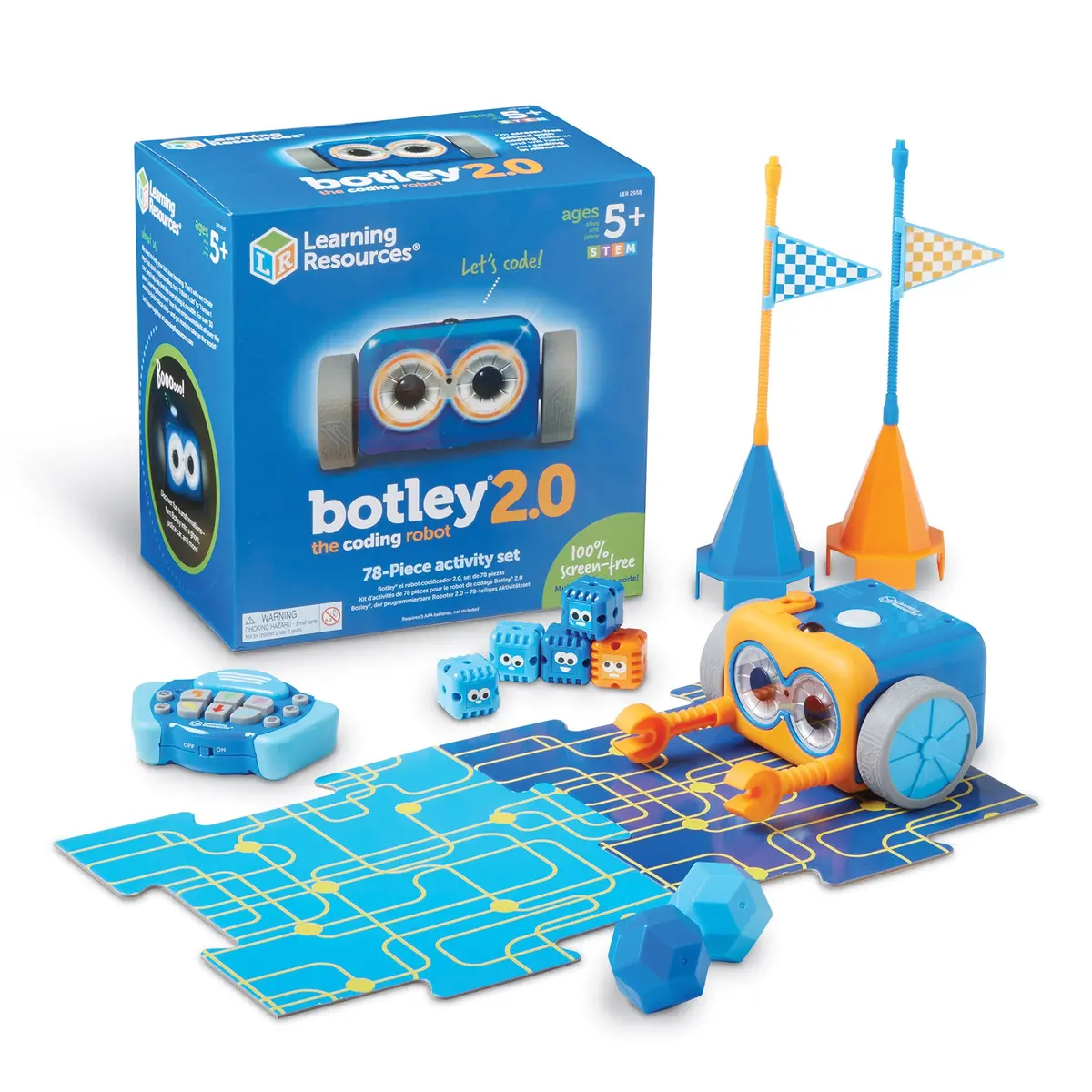 Learning Resources Botley 2.0 Coding Robot - Screen-Free Programming Adventure 1