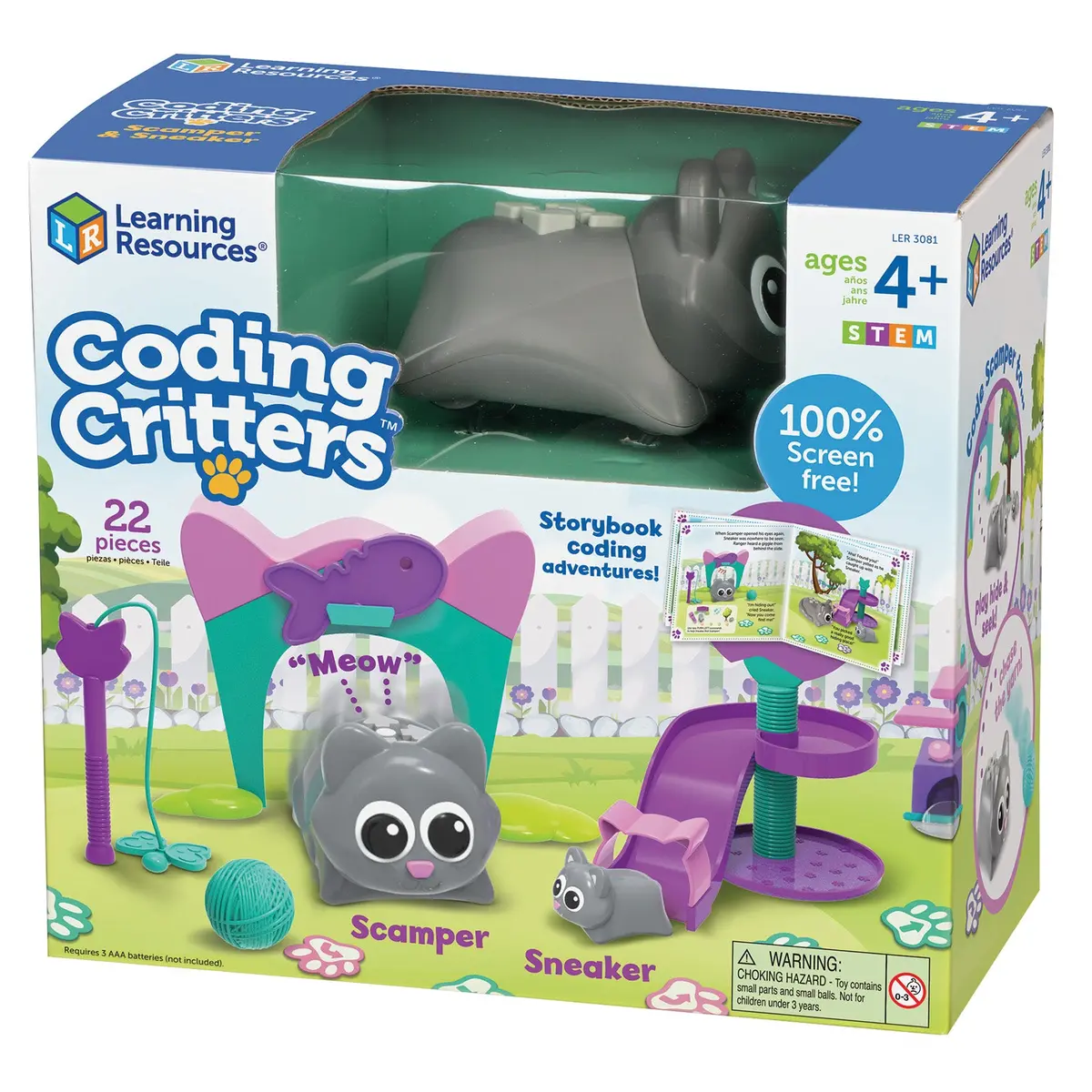 Learning Resources Coding Critiers - Scamper & Sneaker Interactive Kitten Set 1