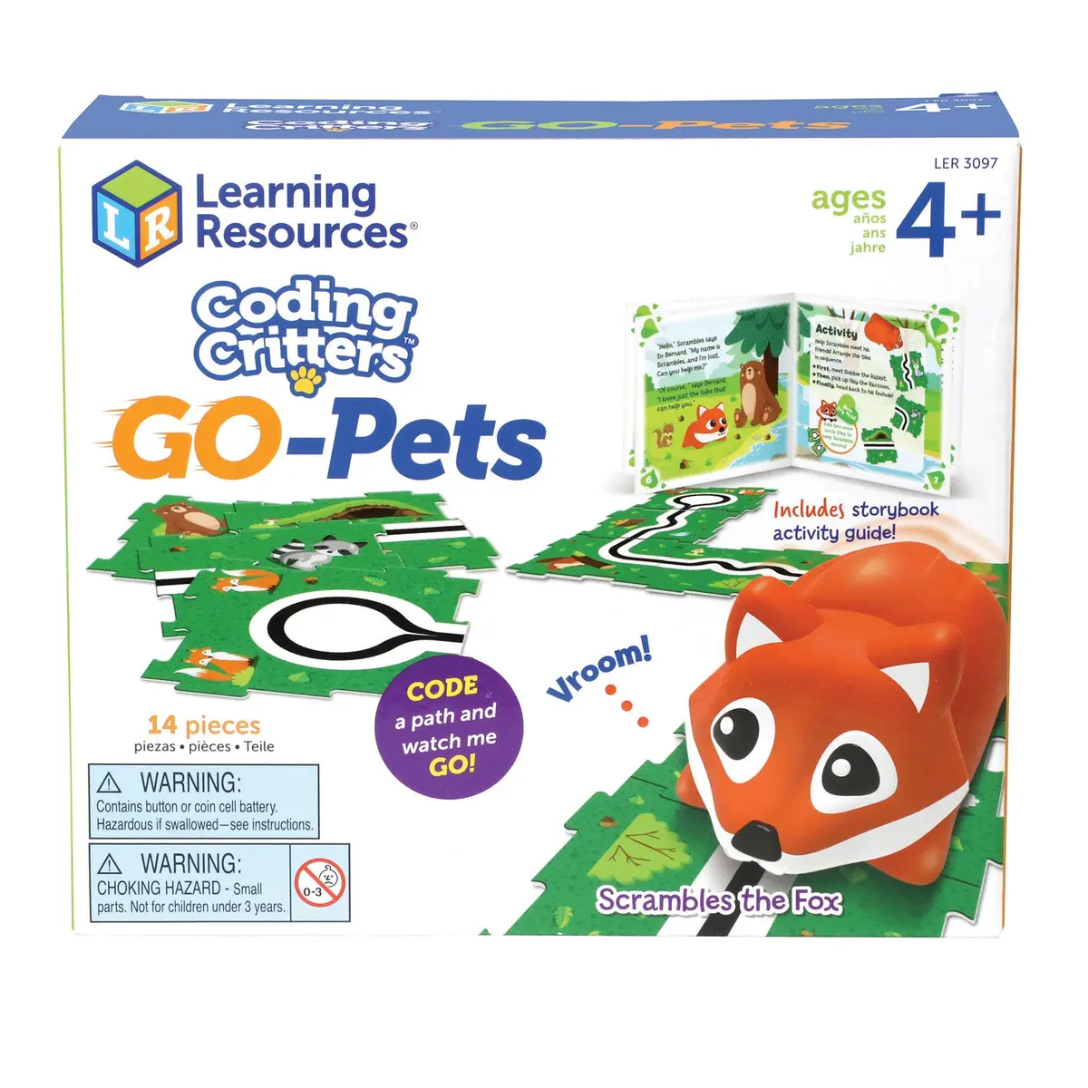 Learning Resources Coding Critters Go-Pets - Scrambles The Fox Coding Toy 1