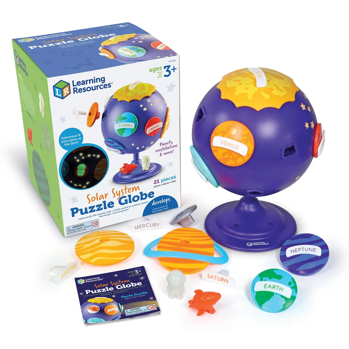 Learning Resources Solar System Puzzle Globe - Interactive Educational Toy 1
