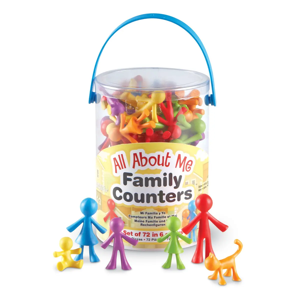 Learning Resources All About Me Family Counters - Colorful Set Of 72 1