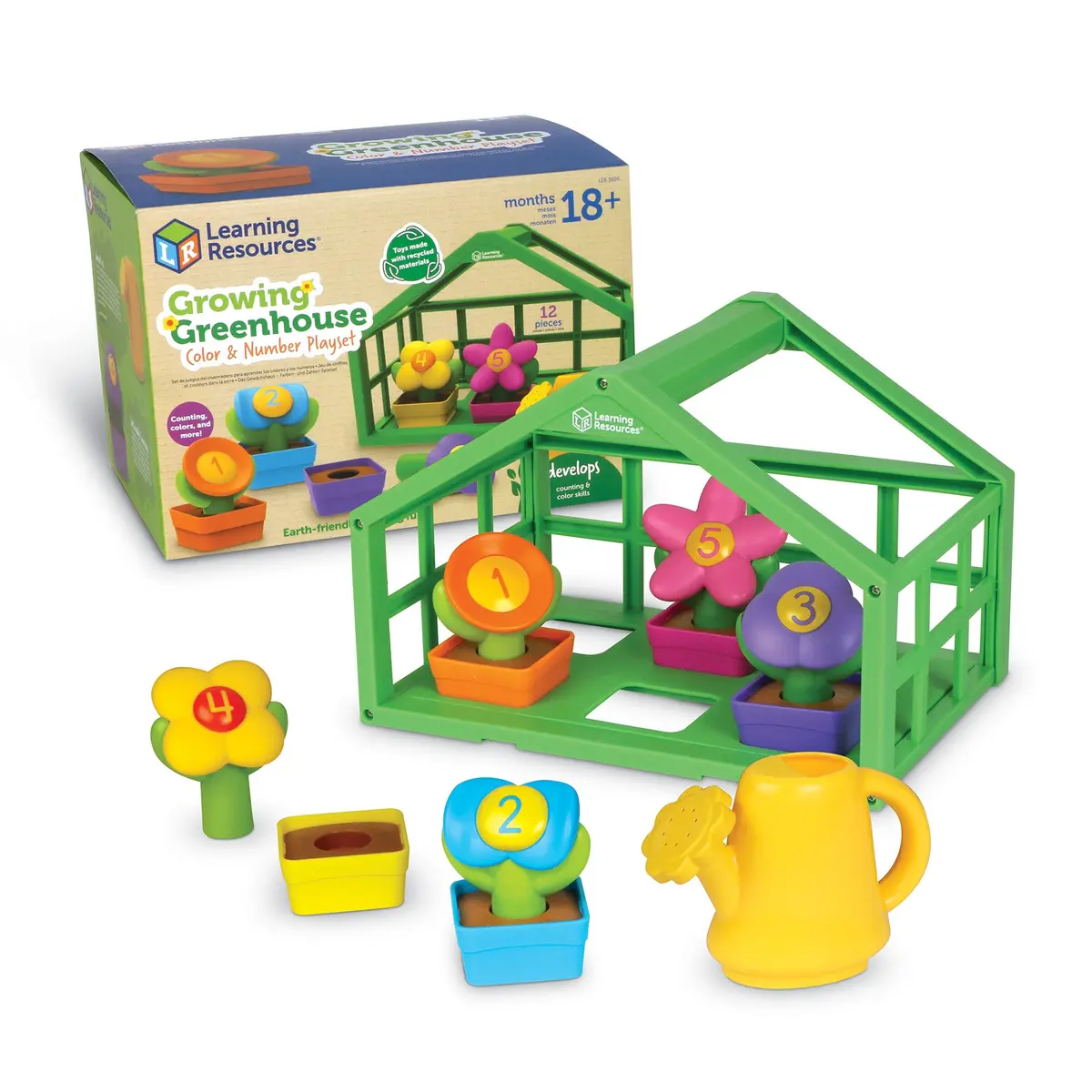 Learning Resources Growing Greenhouse Playset - Number & Color Learning 1