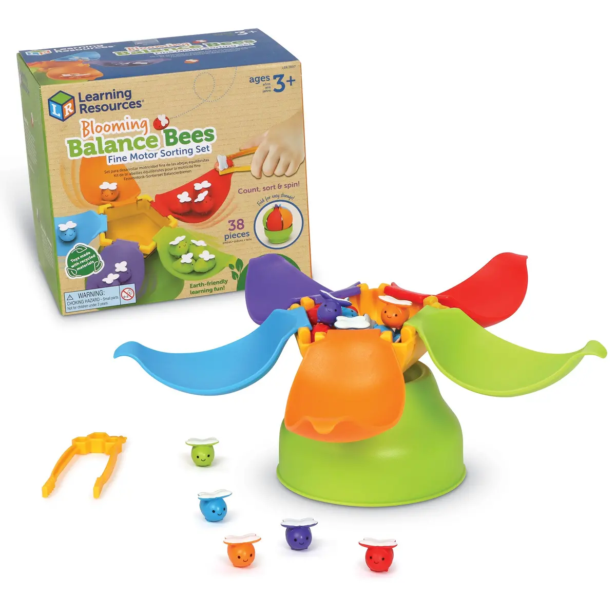 Learning Resources Balancing Bees Fine Motor Sorting Set - Eco-Friendly Learning Toy 1