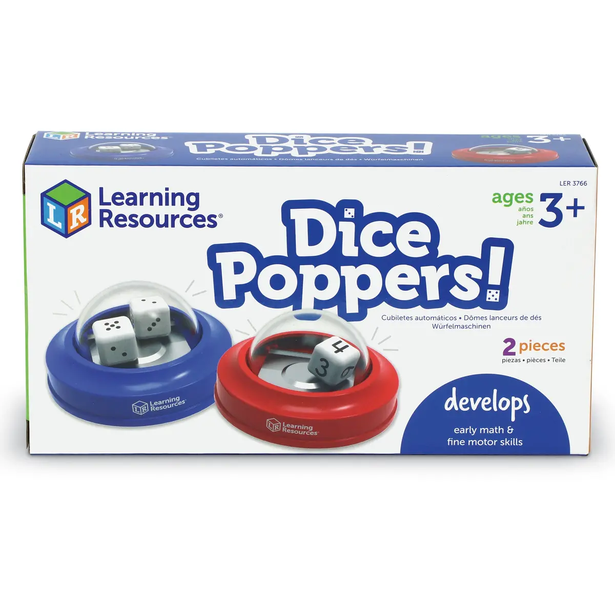 Learning Resources Dice Poppers! - Colorful Interactive Dice Game 1