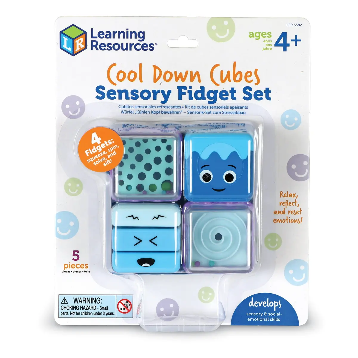 Learning Resources Cool Down Cubes Sensory Fidget Set 1