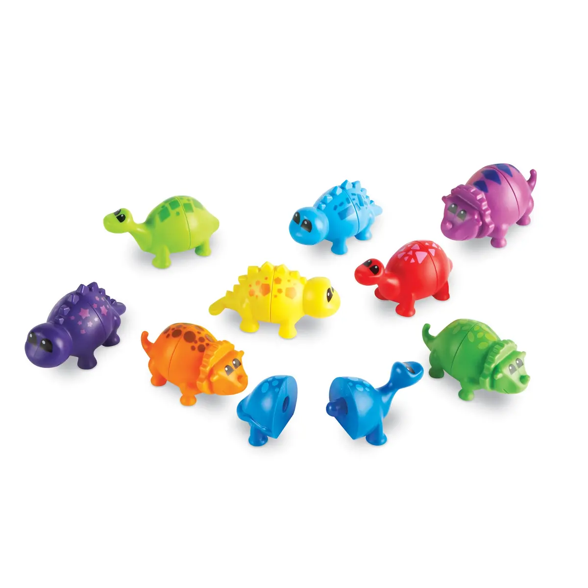 Learning Resources Snap-N-Learn Dinos - Colorful Interlocking Toys 1