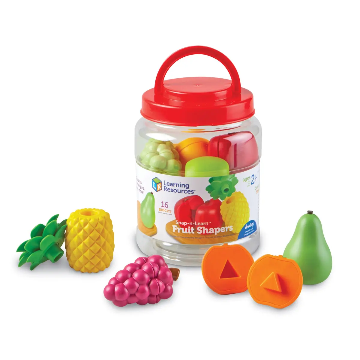 Learning Resources Snap-N-Learn Fruit - Shape & Color Matching Playset 1