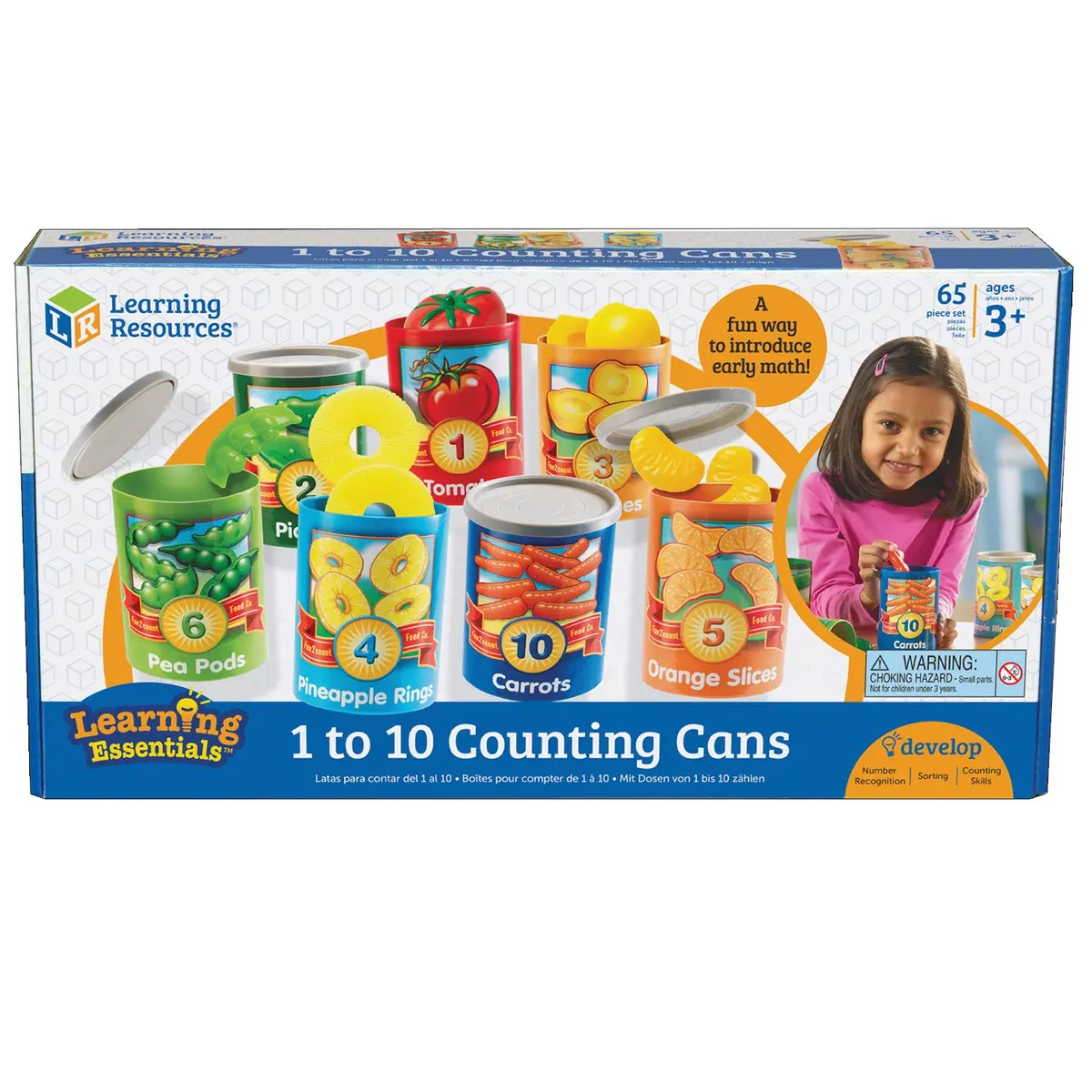 Learning Resources 1 To 10 Counting Cans - Educational Math Toy 1