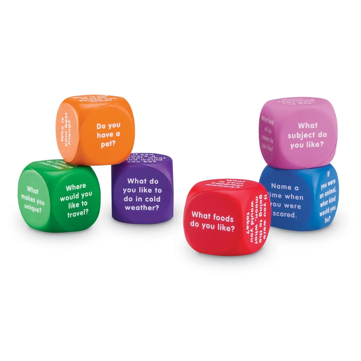 Learning Resources Conversation Cubes - Social Skill Builder, Set Of 6 1