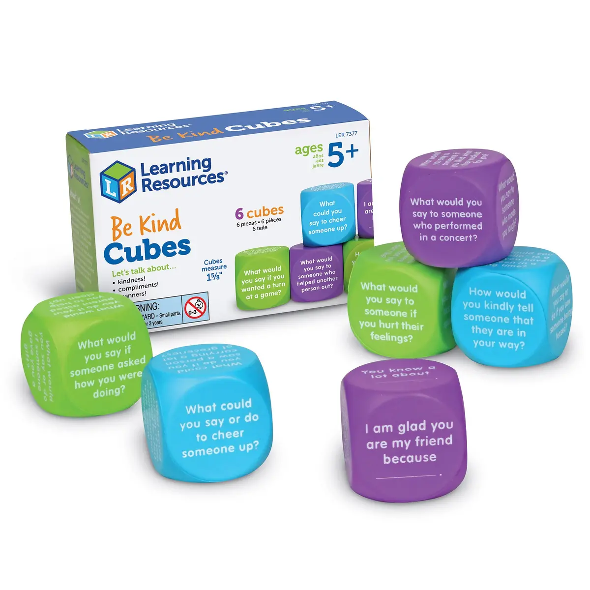 Learning Resources Be Kind Cubes - Sel Conversation Starters 1
