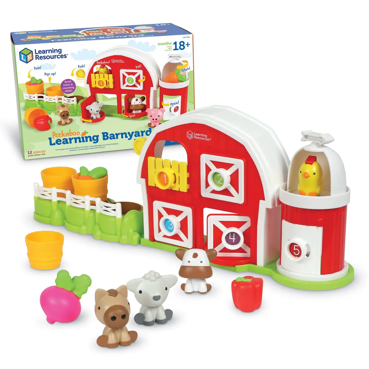 Learning Resources Peekaboo Learning Barn Play Set 1