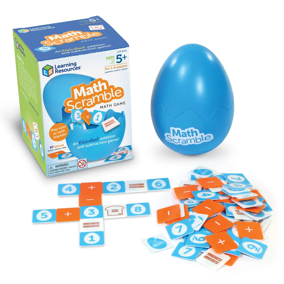 Learning Resources Math Scramble - Fast-Paced Addition & Subtraction Game 1