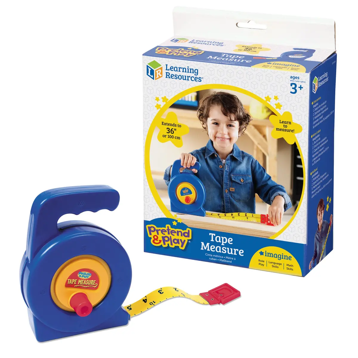 Learning Resources Pretend & Play Tape Measure - Colorful & Sturdy Design 1
