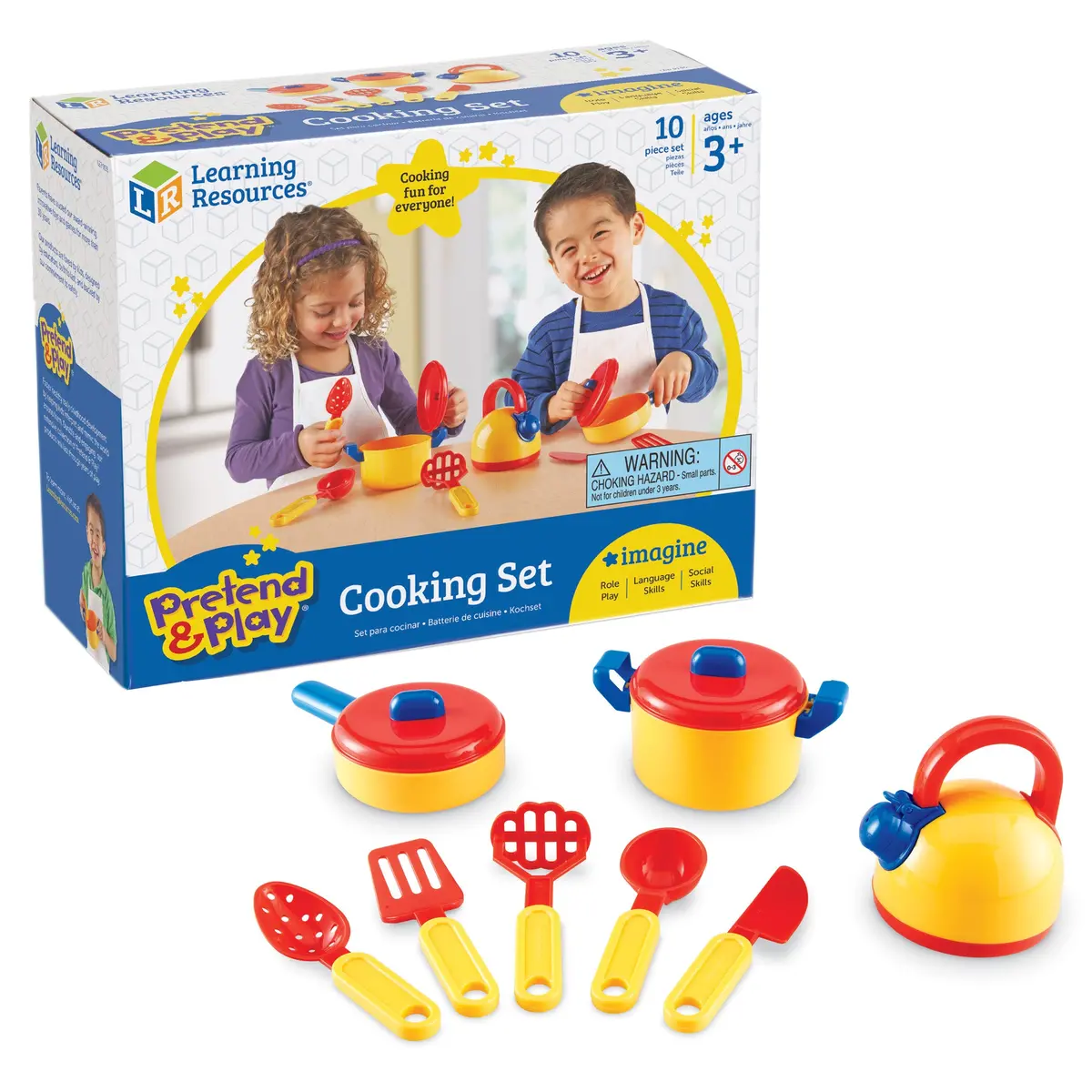 Learning Resources 10-Piece Pretend & Play Cooking Set 1