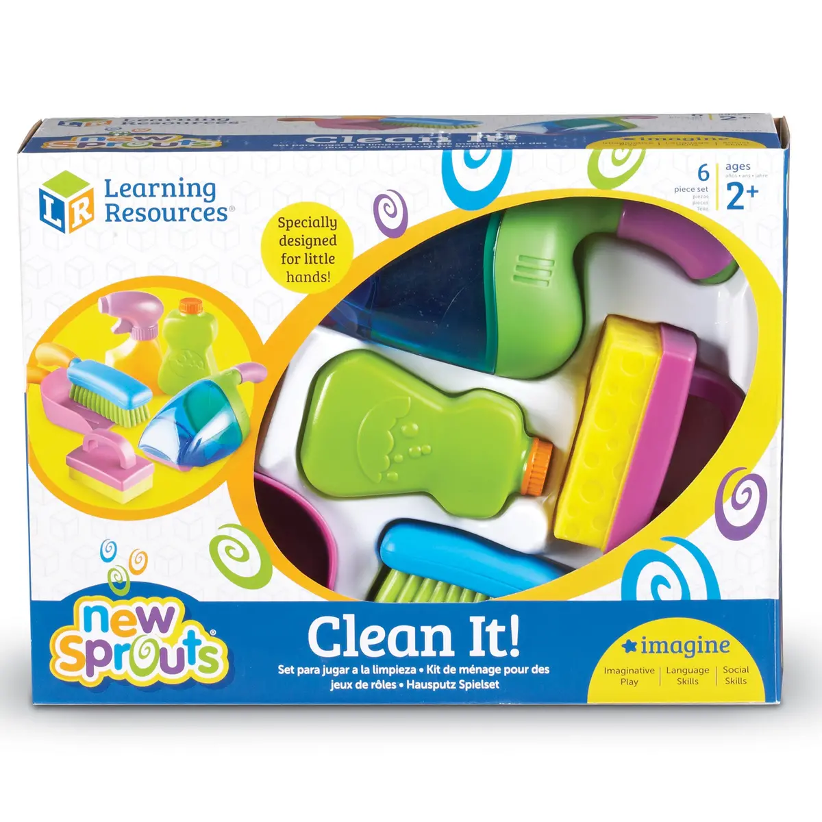 Learning Resources New Sprouts Clean It! Fun Play Cleaning Set 1