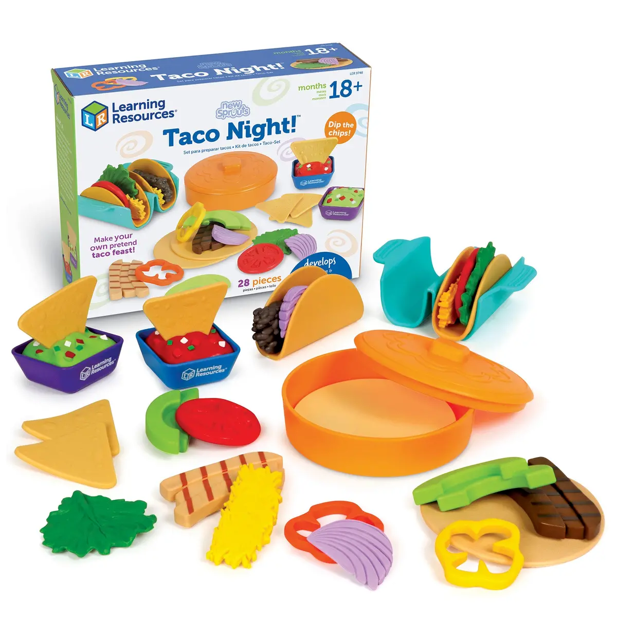 Learning Resources 28-Piece New Sprouts Taco Play Set 1