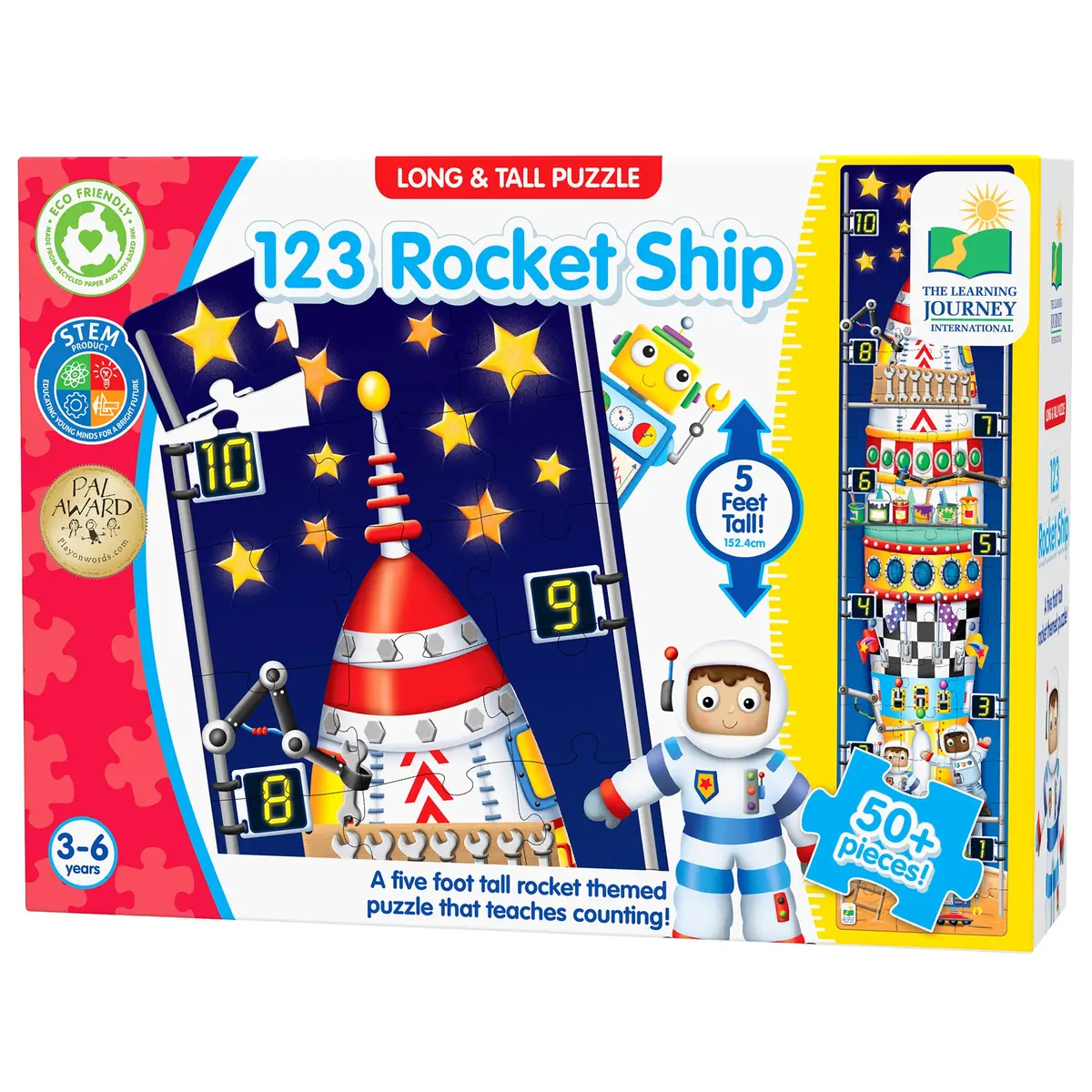 The Learning Journey Long & Tall 123 Rocketship Puzzle - 51 Pc 1