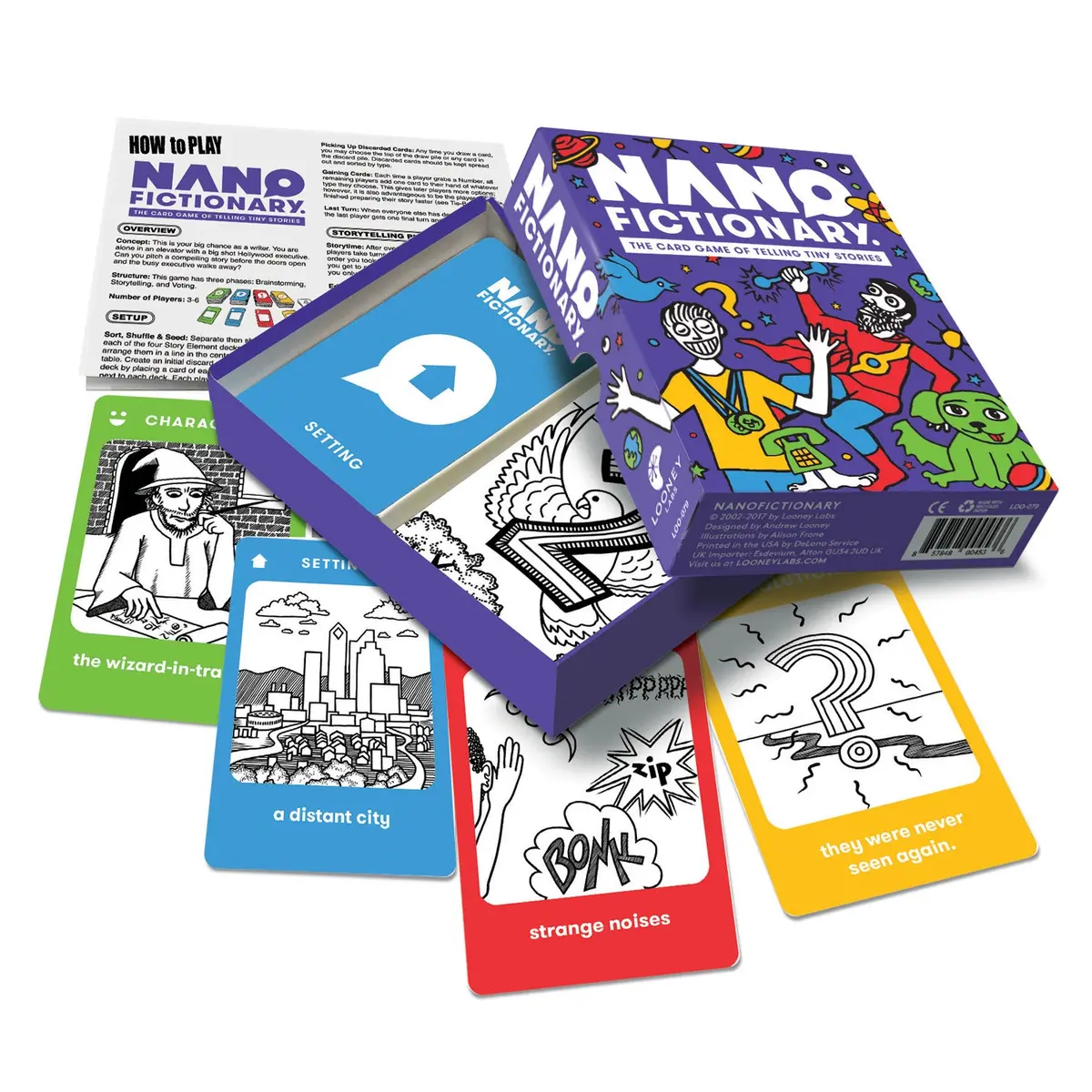 Looney Labs Nanofictionary Card Spark A Tale Card Game 1