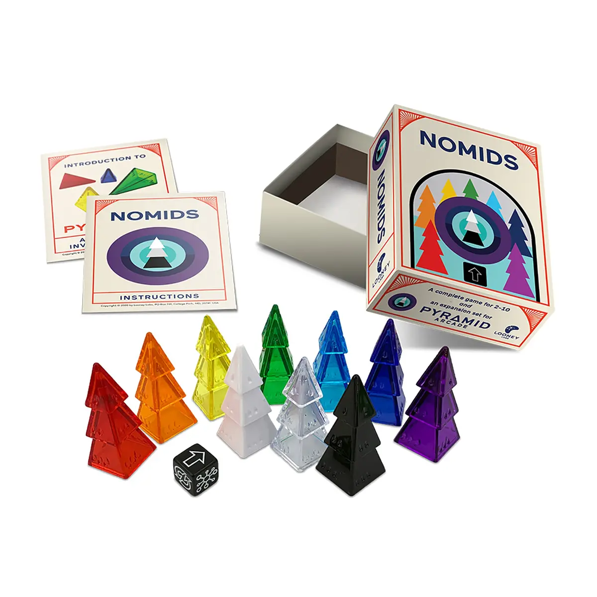Looney Labs Nomids Colorful Pyramid Arcade Expansion Game 1