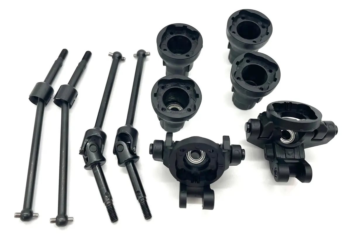 Losi Lmt Grave Digger Axles & Knuckles Spindles Driveshafts Los04021t1 1