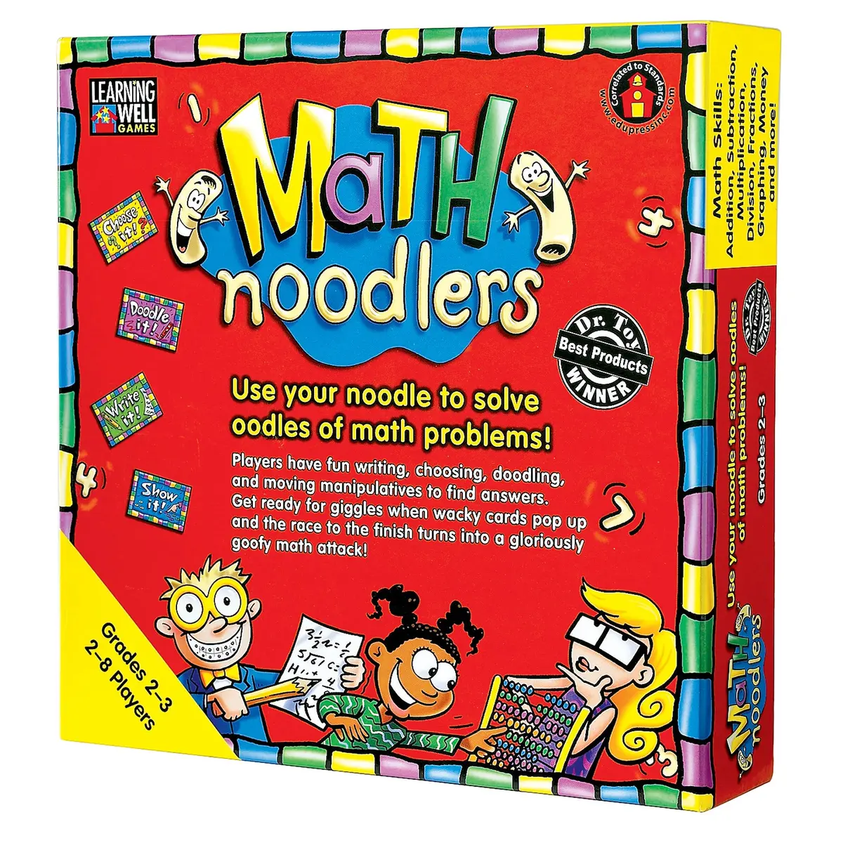 Learning Well Games Math Noodlers Game - Fun Math Challenges - Grades 2-3 1
