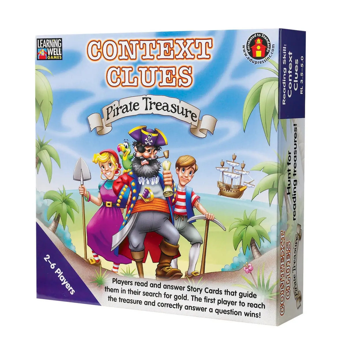 Learning Well Games - Context Clues Pirate Treasure Game - Blue Level 1