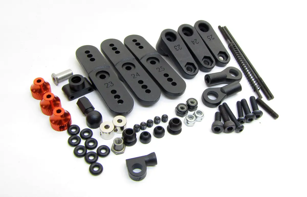 Hb Racing D8tevo3 - Linkage (Servo Toppers Brake Throttle D819 Truggy 204575 1