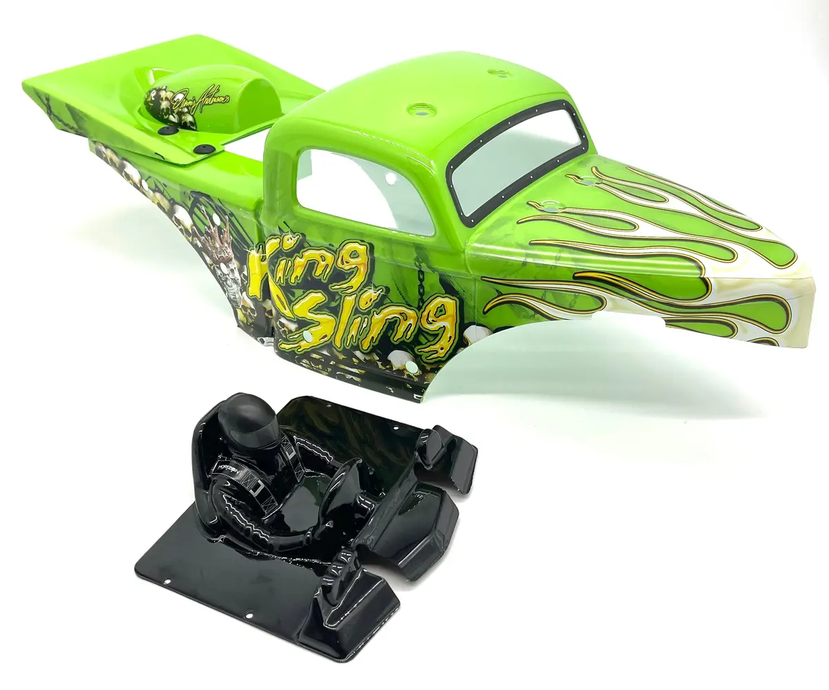 Losi Lmt King Sling Body And Wing Set, Green Shell Mega Truck Los04024 1