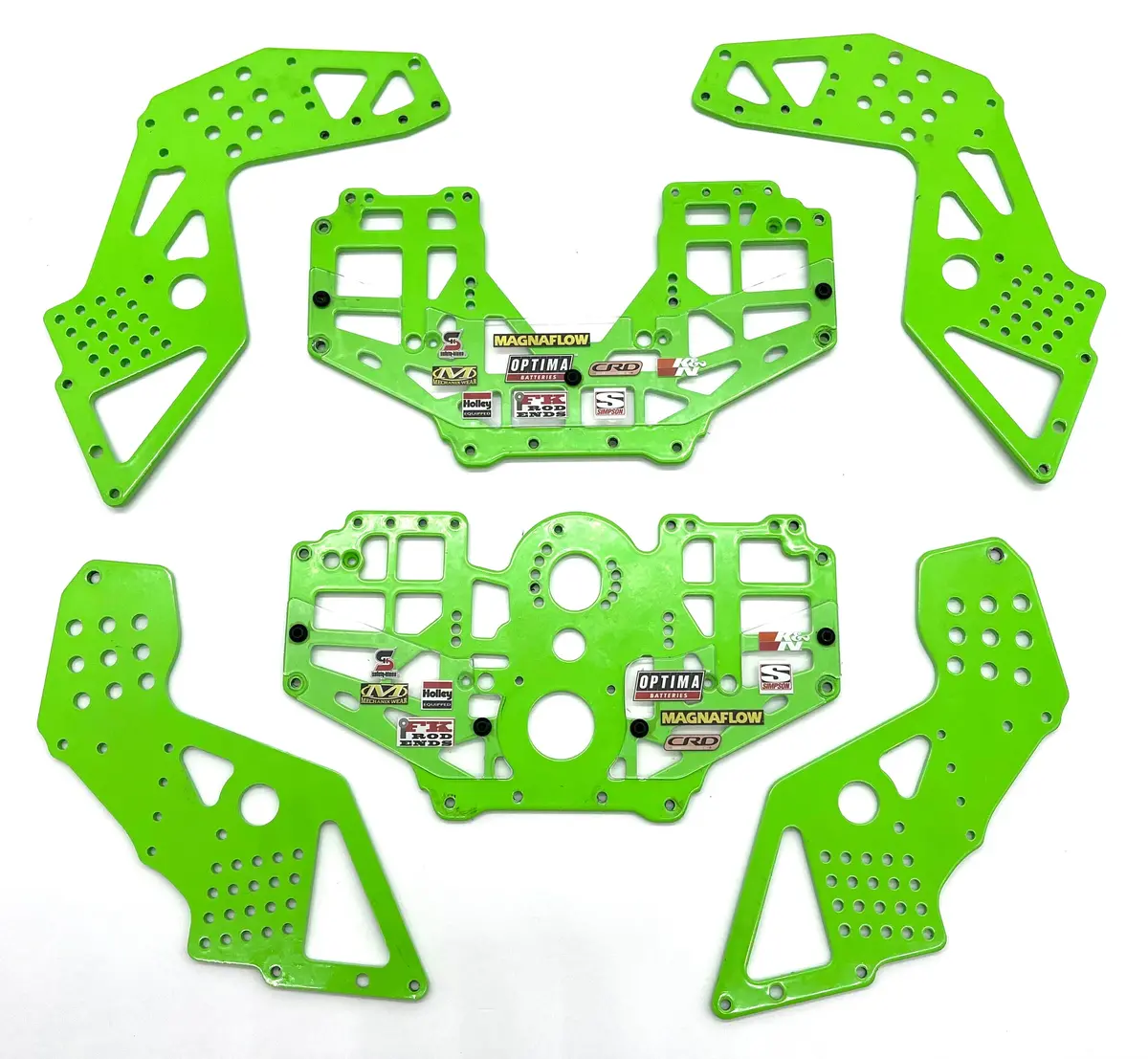 Losi Lmt King Sling Chassis Side Plates Green Aluminum Los04024 1