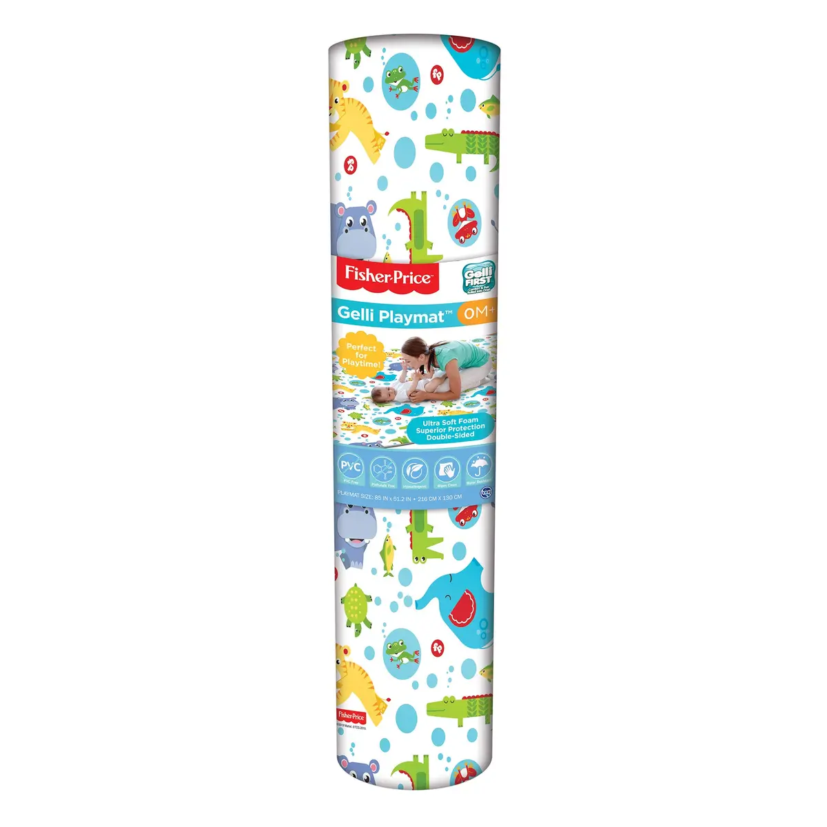 Fisher-Price Jumbo Gelli Play Mat - Dual-Sided Educational Toy 1