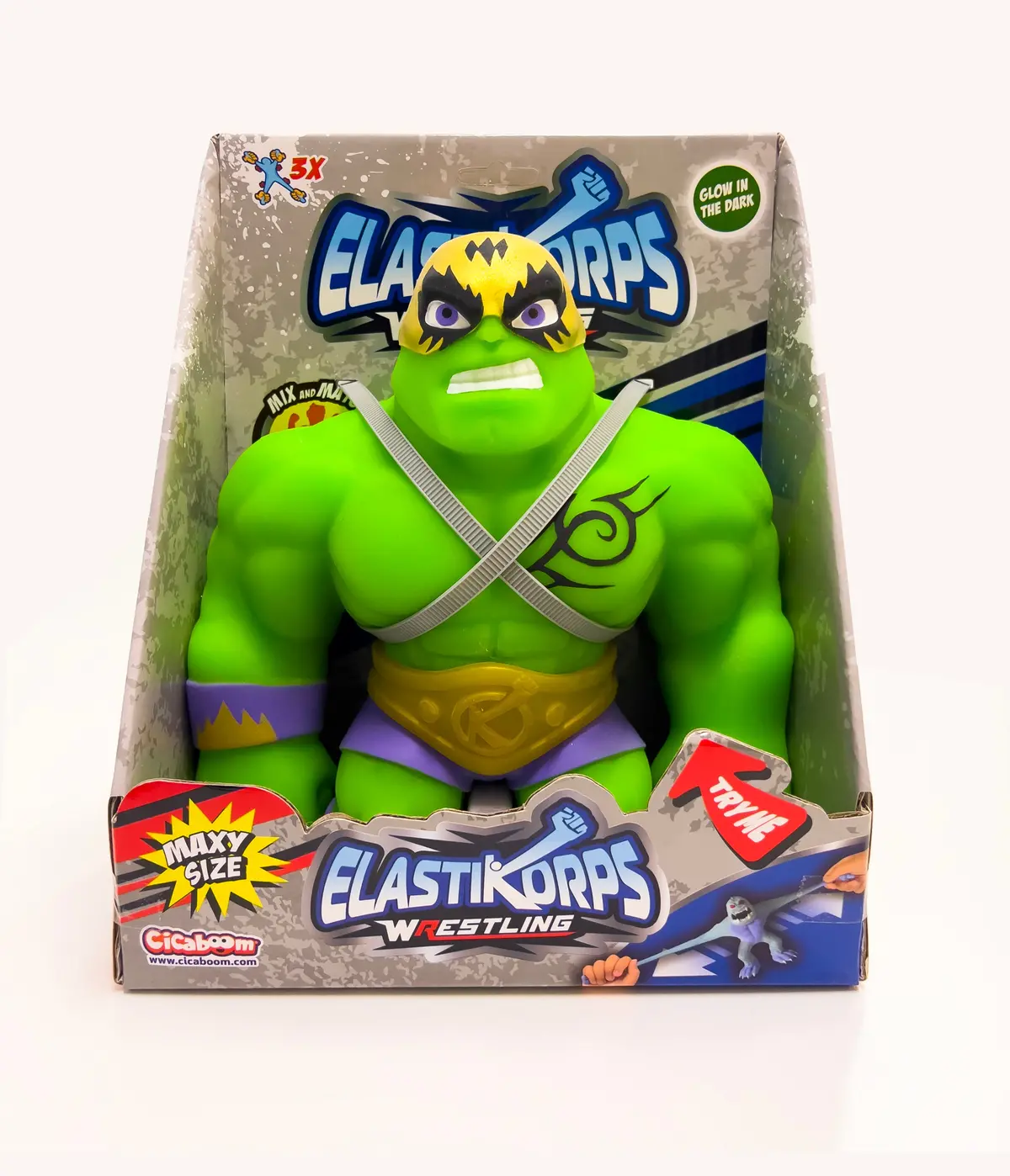 Elastikorps Maxy Gamma- Green Wrestler Stretchable Action Figure 1