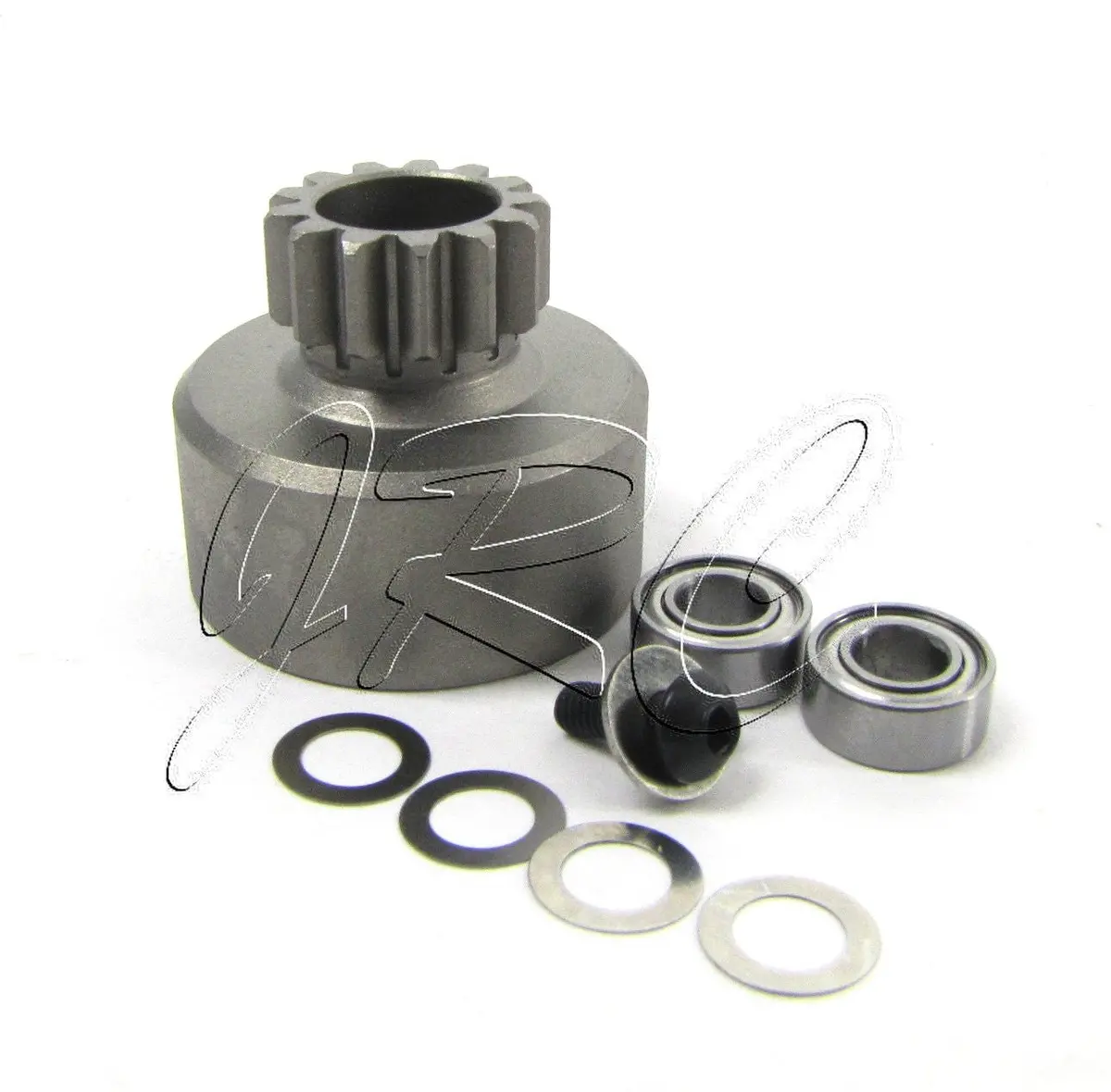 Mbx7tr Engine Gear (Clutch Bell 13T E0707 & Bearings Mugen Mbx6t Muge2019 1