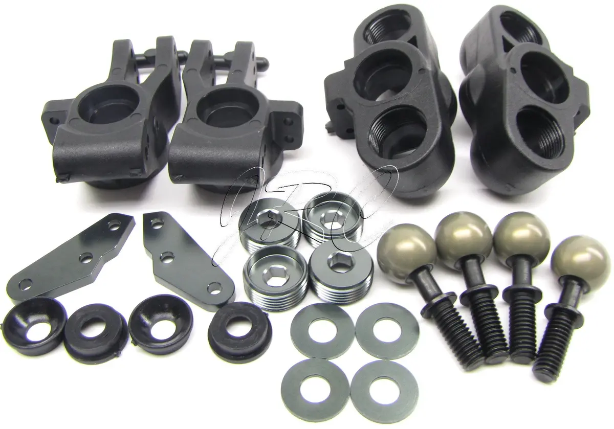 Mbx7tr Front Knuckles (Uprights Spacers Arms Nuts & Kingpin Balls Mugen Muge2019 1
