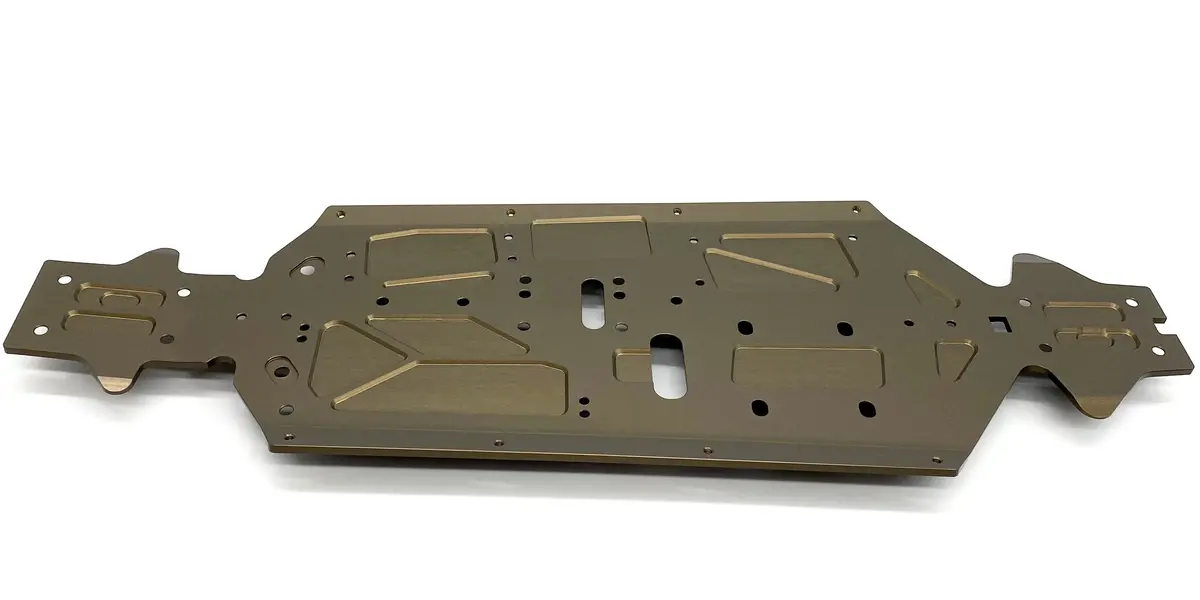 Mbx8r Chassis Plate (E2432; 3Mm Hard-Anodized Aluminum Mugen E2027 1